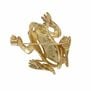 Contented toad brooch
